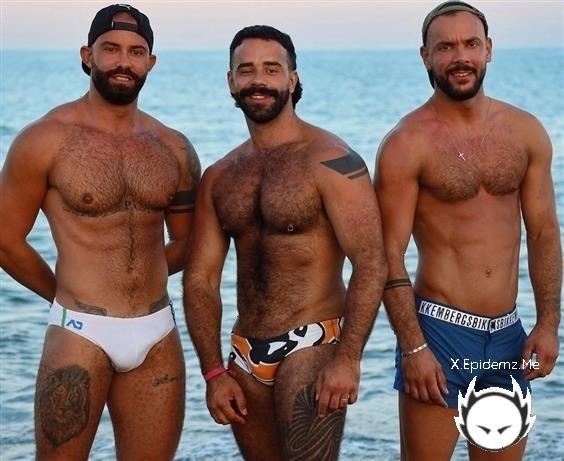 Bruno Max, Sir Peter, Teddy Torres - Horny At The Beach (2020/EricVideos.com/HD)