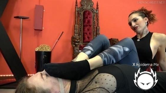 Lady Scarlet - The Forced Foot Smelling Socks Captive (2021/Clips4Sale.com/FullHD)