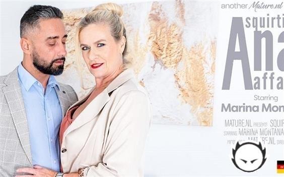 Marina Montana - Squirting Pussy Pierced Milf Marina Montana Goes Anal Until She Squirts (2022/Mature.com/FullHD)