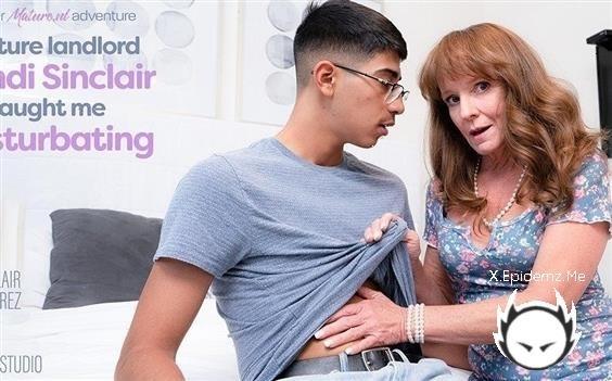 Cyndi Sinclair - Mature Landlord Cyndi Sinclair Caught Me Masturbating, And She Loves Anal Sex (2022/Mature.com/FullHD)