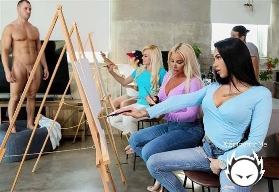 Robbin Banx, MJFresh - Sip And Paint And Suck Cock (2022/BrazzersExxtra.com/Brazzers.com/4K)