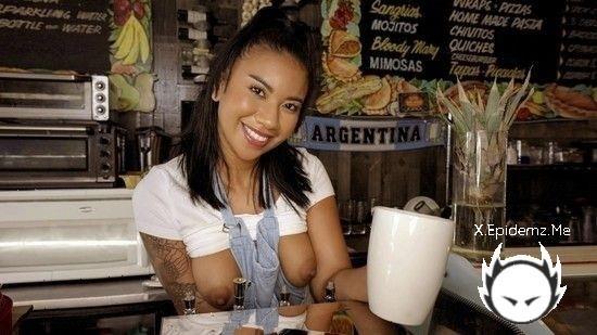 Ameena Greene - The Cafe Waitress Gets Creampied (2022/Mofos.com/SD)