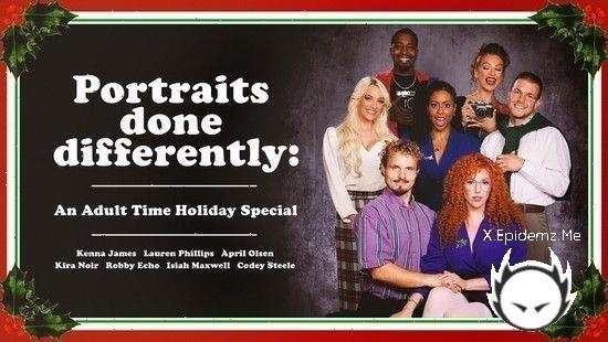 Kenna James, Lauren Phillips, April Olsen, Kira Noir - Portraits Done Differently (2022/AdultTime.com/SD)