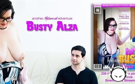 Busty Alza - Curvy Milf Busty Alza With Her Big Natural Saggy Tits Is Doing A Young Bra Salesman (2023/Mature.com/FullHD)