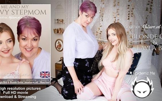 Blonde Gabie - Naughty Teeny Blonde Gabie Gets Licked By Her Curvy Stepmom Lady Bird In Her Own Bed (2023/Mature.com/FullHD)