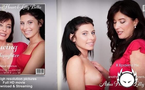 Asha Heart - Hot Young Lilly Bella Gets Seduced Into Naughty Sex With Her Milf Stepmom Asha Heart (2023/Mature.com/FullHD)