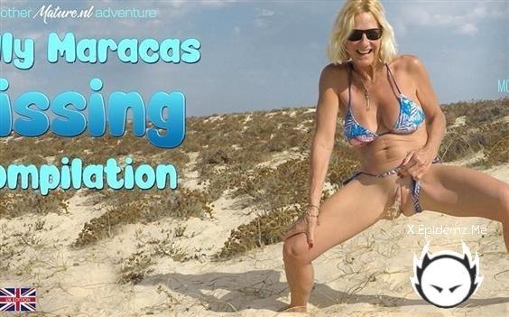 Molly Maracas - Compilation Of Mature Molly Maracas Pissing Outdoor On The Beach, In The Shower And More (2023/Mature.com/FullHD)
