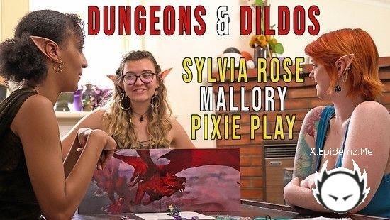 Pixie Play, Sylvia Rose, Mallory - Dungeons And Dildos (2023/GirlsOutWest.com/SD)