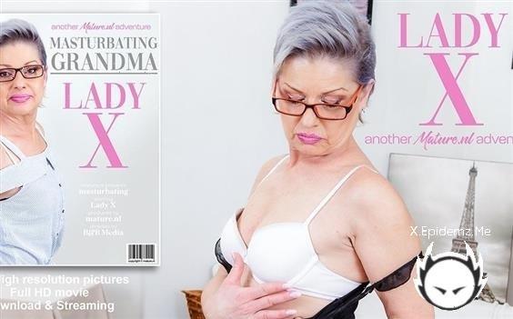 Lady X - Small Breasted Granny Lady X Loves To Play With Her Wet Shaved Pussy When Shes Alone (2023/Mature.com/FullHD)