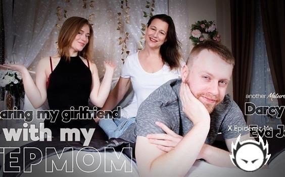 Chris Cobalt - Chris Has A Hot Threesome With His Milf Stepmom Eva Jayne And His Girlfriend Darcy Rosa (2023/Mature.com/FullHD)