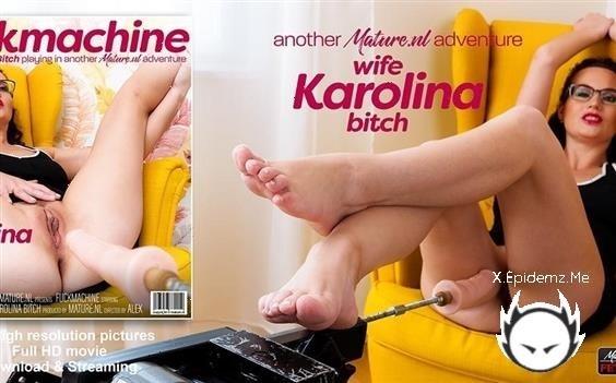 Wife Karolina Bitch - Squirting Wife Karolina Bitch Is A Naughty Milf That Loves To Get Fucked By Her Fuckmachine (2023/Mature.com/FullHD)
