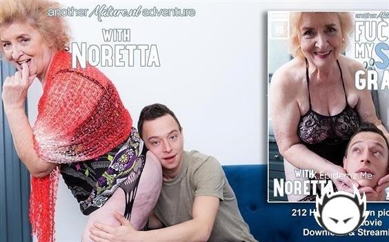Nikki Nuttz - Toyboy Loves Fucking His Shaved 72 Year Old Stepgrandma Noretta On Her Couch (2023/Mature.com/FullHD)