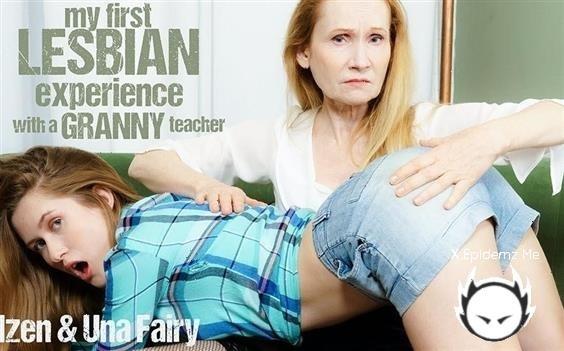 Izen - Teen Una Fairy Gets Her First Lesbian Experience From Her Granny Teacher Izen (2023/Mature.com/FullHD)