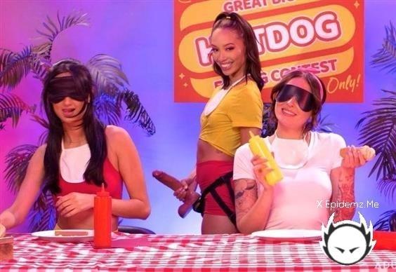 Eliza Ibarra, Alexis Tae, Charlotte Sins - Hot Dong Eating Contest (2023/Oopsie.com/AdultTime.com/FullHD)