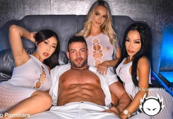 Emma Hix, Cj Miles, NicoleDoshi - Wild Pornstar 3 On 1 Foursome With Maximo Garcia (2023/FuckingPornstars.com/HD)