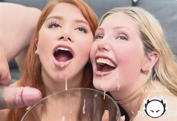 Claudia Garcia, Marina Gold - Mega Bukkake De Despechadas (2023/PutaLocura.com/HD)