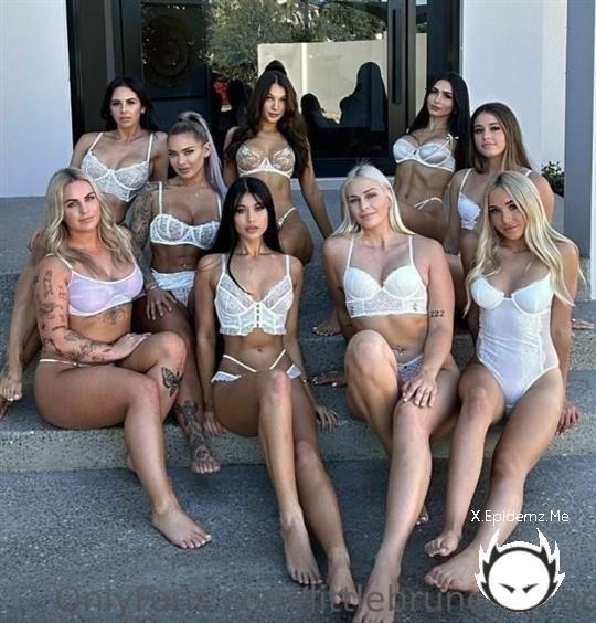 Bridget Jean, PiaPowa, GraceWearsLace, Minki Minna, Caryn Beaumont, Hayley Davies, Skye Louise, KenzUnhinged - 8 Girl Orgy (2023/Onlyfans.com/SD)