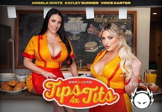 Angela White, Kayley Gunner - Tips 4X Tits (2023/BrazzersExxtra.com/Brazzers.com/HD)