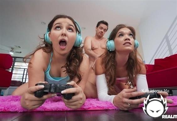 Katie Kush, Leana Lovings - Gamer Girls Compete For Cock (2023/SneakySex.com/RealityKings.com/HD)