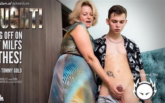 Diana - This Toyboy Is Caught Jerking Off To Milf Dianas Clothes (2023/Mature.com/FullHD)