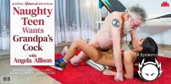 Angela Allison - Naughty Teen Angela Allison Seduces An Old Grandpa (2023/Mature.com/FullHD)