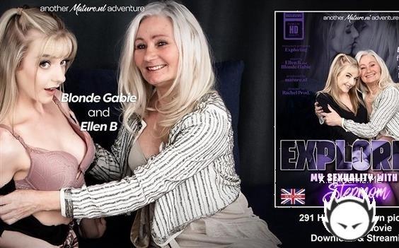 Blonde Gabie - British Hot Blonde Gabie Explores Her Sexuality With Her Naughty Stepmom Ellen B. (2024/Mature.com/FullHD)