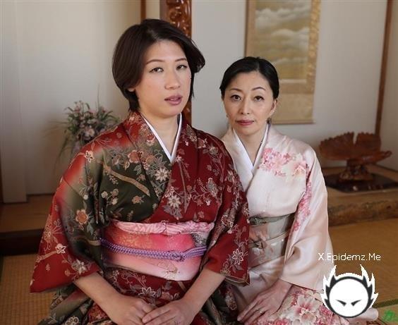 Amateurs - Yuriko Hosaka, Shoko Takashima - Threesome In Kimono! (2024/Caribbeancom.com/FullHD)