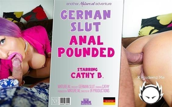 Cathy B - Horny German Slut With Fake Silicone Tits Loves Fucking And Sucking Cock (2024/Mature.com/FullHD)