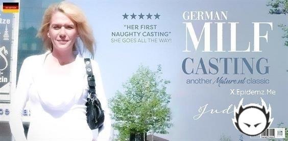 Judith - Blonde German Milf Judith Masturbates On Her Very First Casting Where She Gave It All (2024/Mature.com/FullHD)