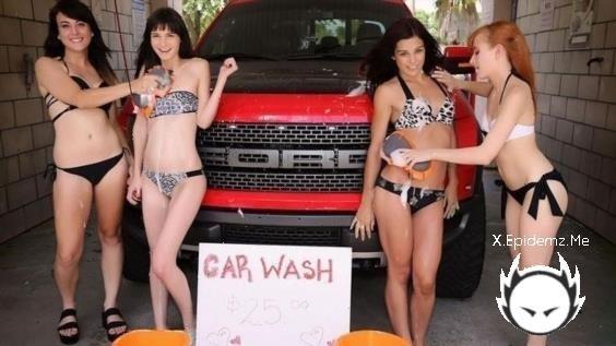 Chloe Skyy, Brooke Benson, Andi Page, Lizzy Lamb - Car Wash! Chloe Skyy, Brooke Benson, Andi Page, And Lizzy Lamb-Public Handjobs (2025/PublicHandjobs.com/HD)