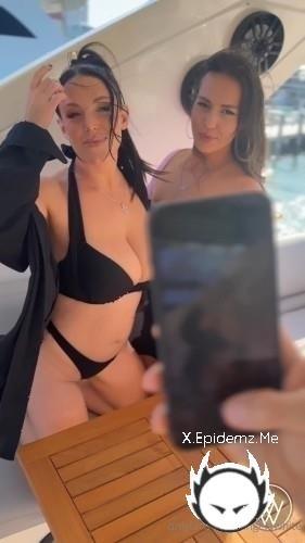 Angela White, Kelsi Monroe - Threesome In Miami With Mrlucky (2025/OnlyFans.com/SD)