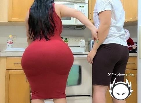 Crystal Lust - Big Ass Stepmom Fucks Her Stepson In The Kitchen After Seeing His Big Boner On Thanksgiving (2025/PornhubPremium.com/OnlyFans.com/FullHD)