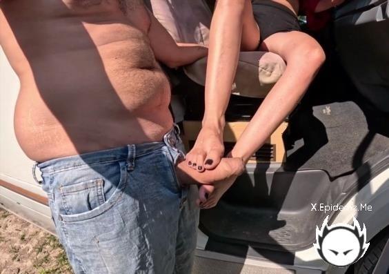 Almasol - Sweaty Milf Feet Worship In The Car He Licks My Soles And Cums On My Pantyhose (2026/PornhubPremium.com/OnlyFans.com/FullHD)