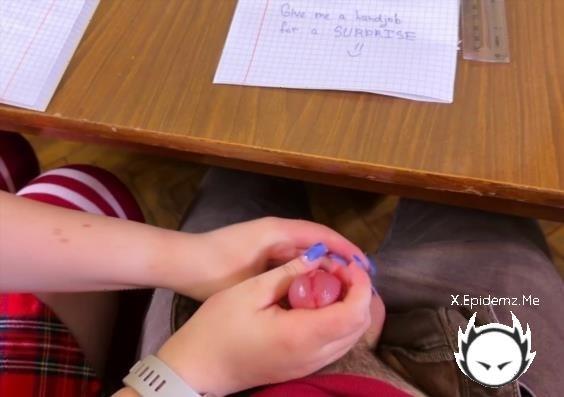 MarshmallowSweet - Innocent Schoolgirl Jerking Him Off In Math Class Under The Table And Was Deceived. At School (2026/PornhubPremium.com/OnlyFans.com/FullHD)